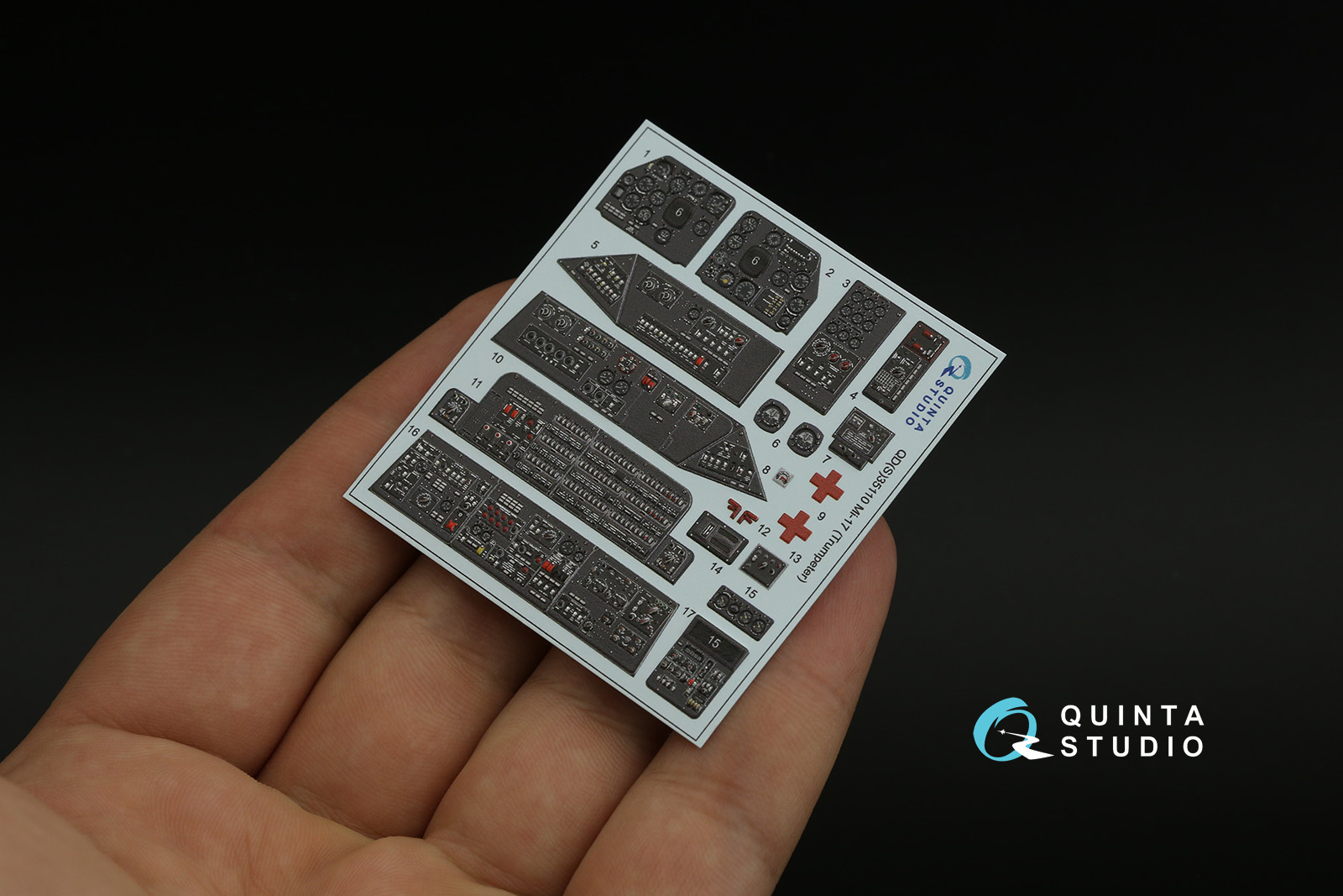 QD35110 3D Декаль интерьера кабины Ми-17 (Trumpeter)