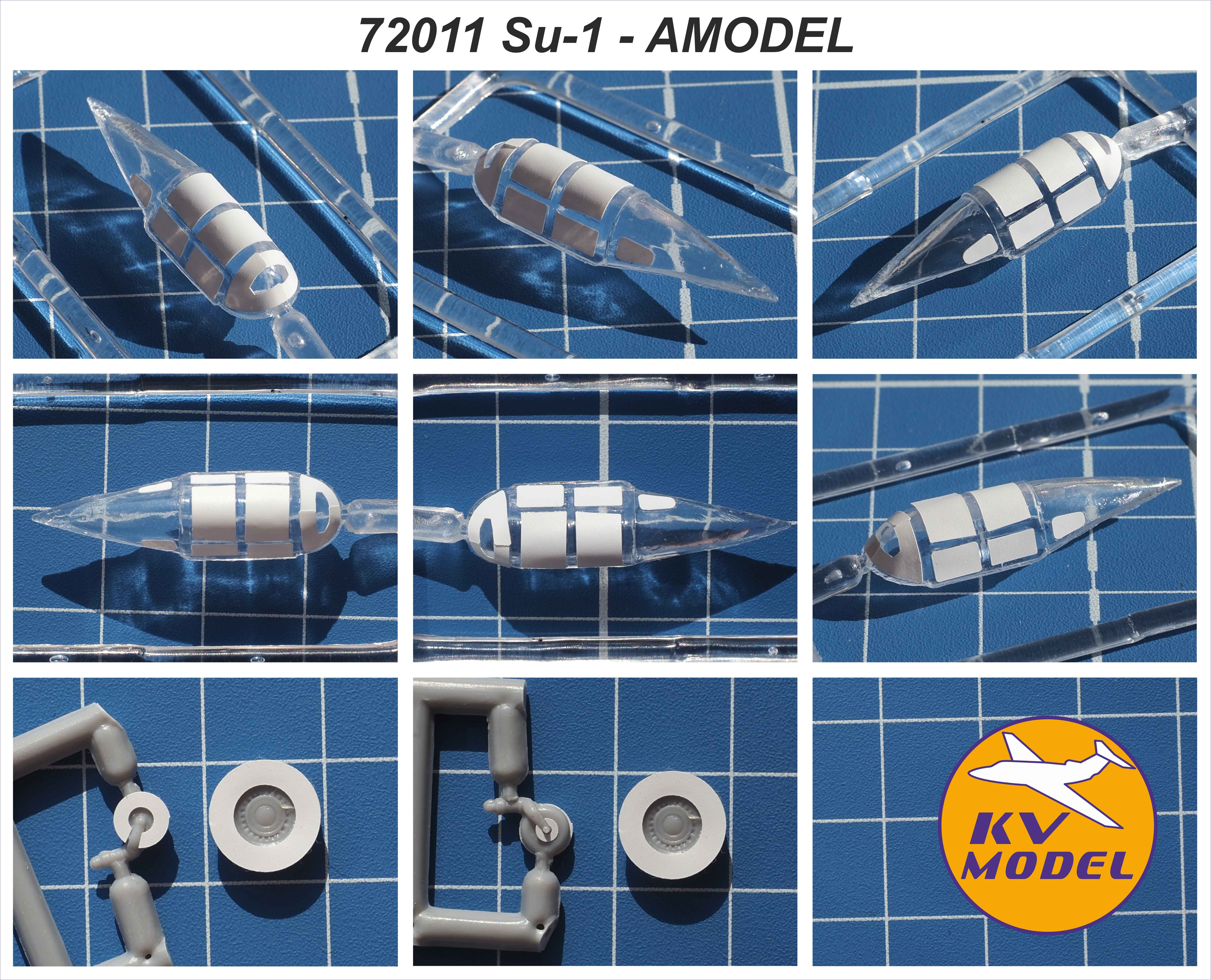 72011KV Окрасочная маска Су-1 / Су-3 (AMODEL #72215, #72156) + маски на диски и колеса