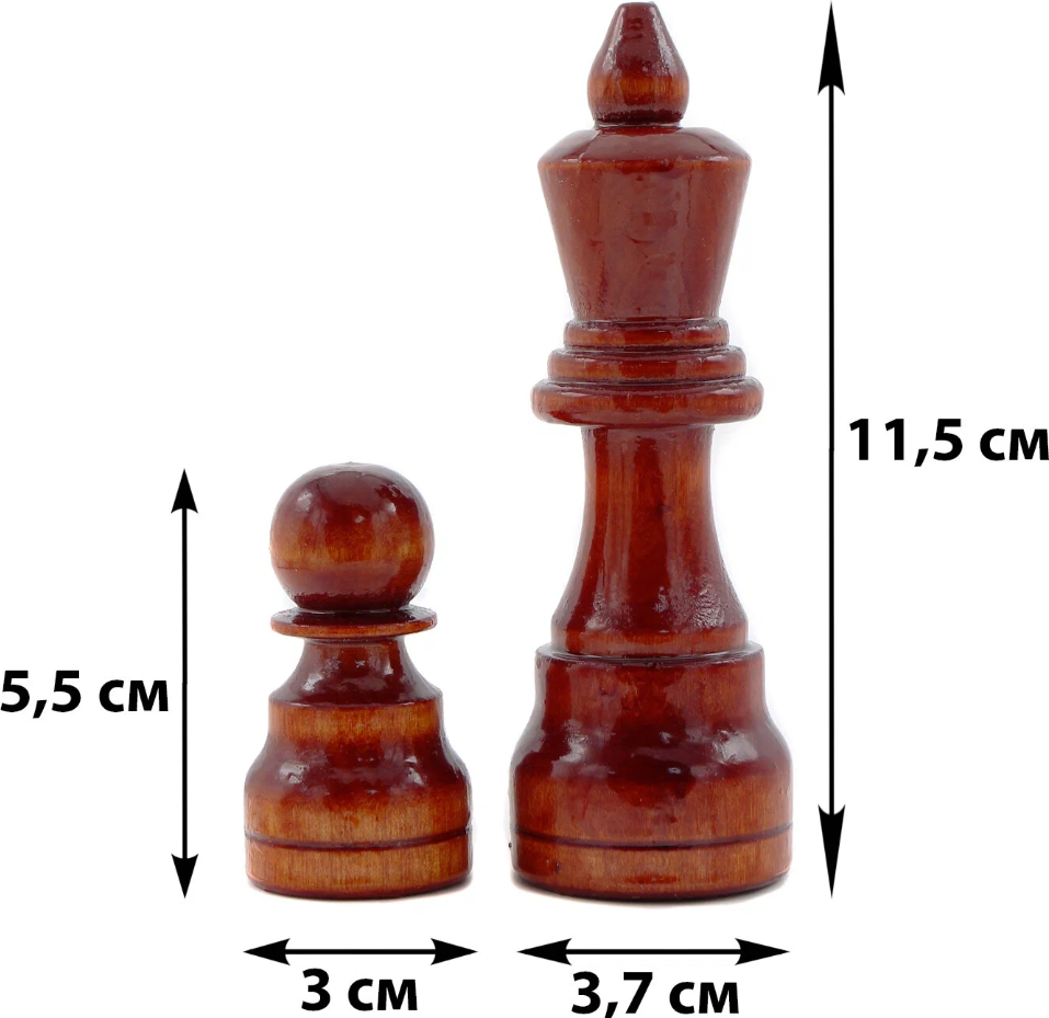 Ш-3FI Фабрика Игр: Шахматы гроссмейстерские в доске (430*410*28)