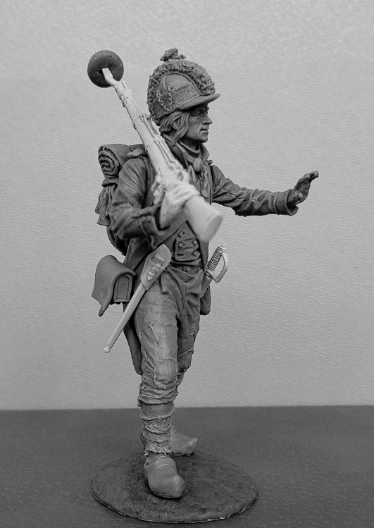 CHM-54366. Фузилер линейных пехотных полубригад, Франция 1793-1803 гг. 54 мм. Материал - смола. Chronos Miniatures