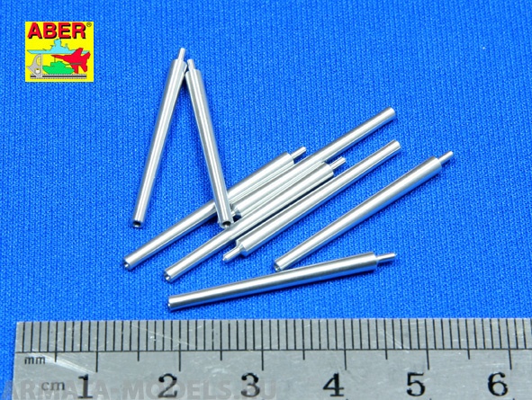 ABR-1:350-L-08  Дополнения для  Set of 8 pcs 406 mm barrels for Japan ships : Mutsu, Nagato  для  1/350 ABR-1:350-L-08  Дополнения для  Set of 8 pcs 406 mm barrels for Japan ships : Mutsu, Nagato  для  1/350