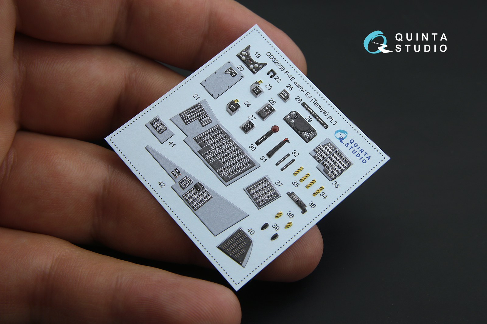 QD32038 3D Декаль интерьера кабины F-4E early/F-4EJ (для модели Tamiya)