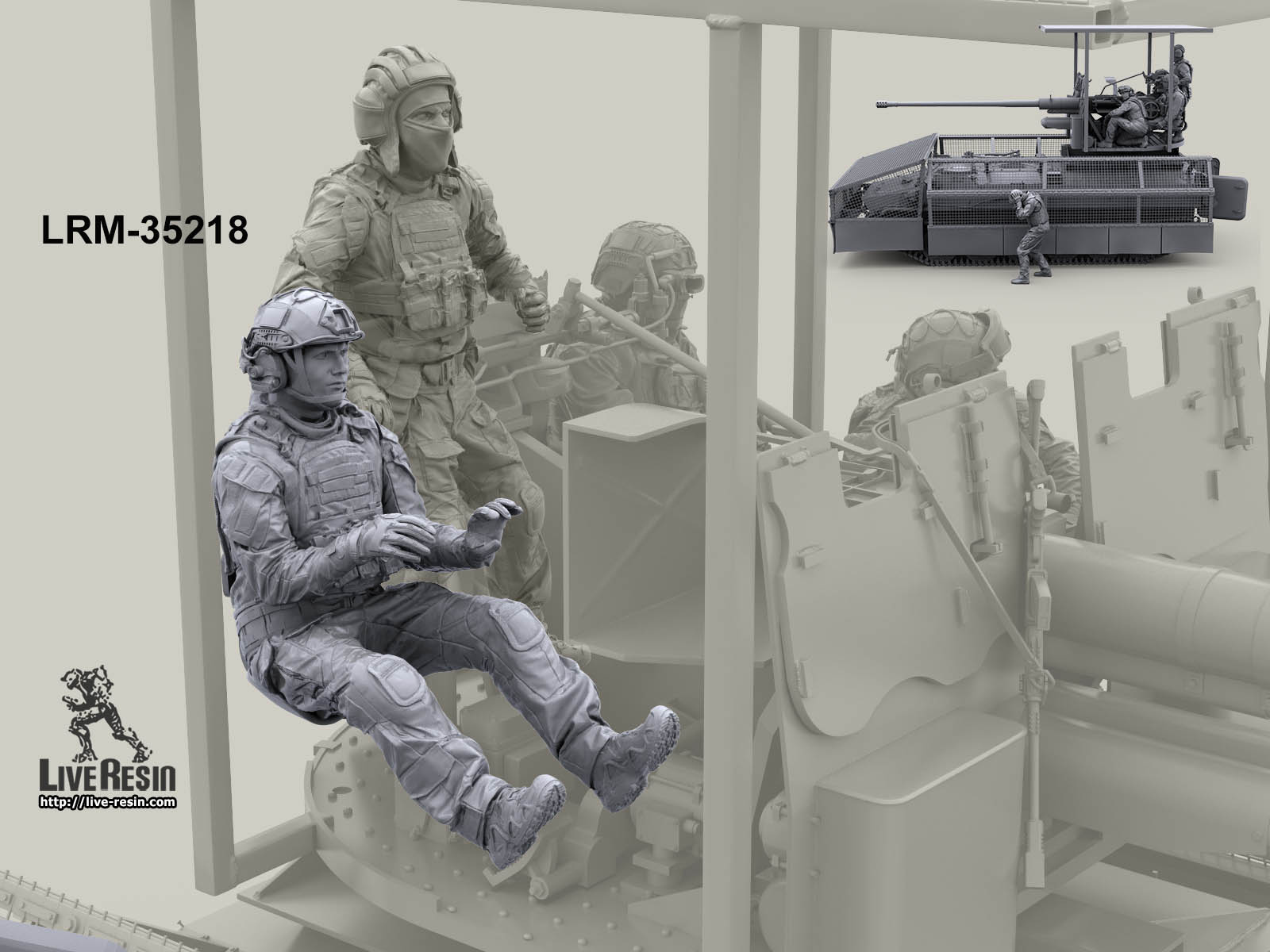 LRM35218 Российский современный артиллерист САУ правый наводчик - 16 (Не для свободной продажи) Live Resin