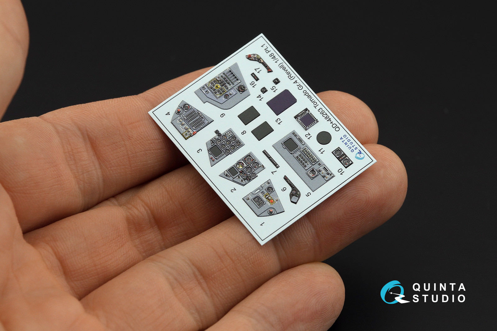 QD+48263 3D Декаль интерьера кабины Tornado GR.4 (Revell) (с 3D-печатными деталями)