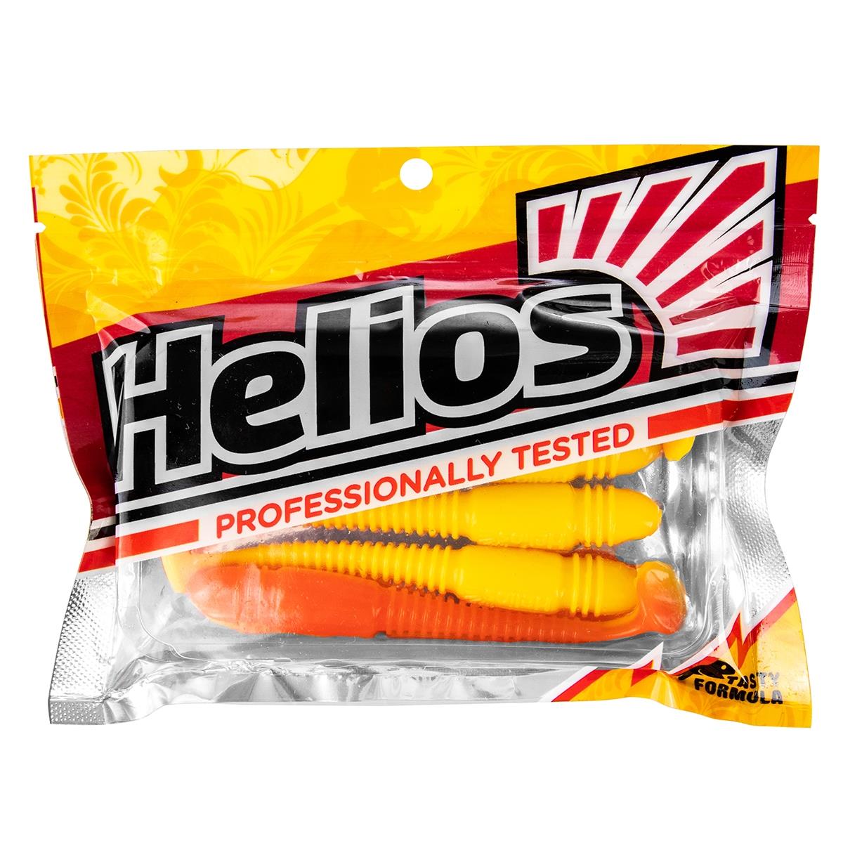 Виброхвост Minoga 3,75"/9.5 см Orange & Yellow 5шт.  (HS-17-015) Helios Виброхвост Minoga 3,75"/9.5 см Orange & Yellow 5шт.  (HS-17-015) Helios