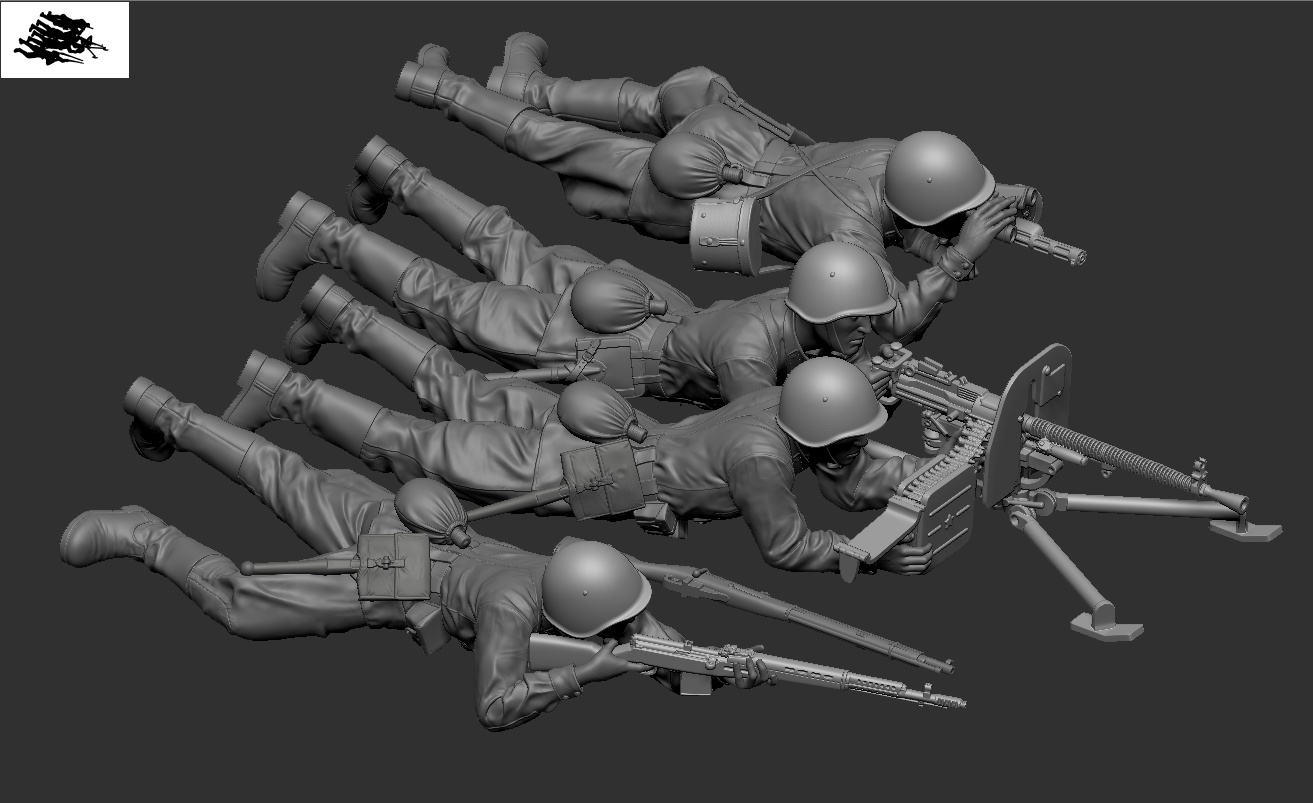 SOGA-23 Пулемётная расчёт РККА с пулемётом ДС-39. 1941 г SOGA Miniatures