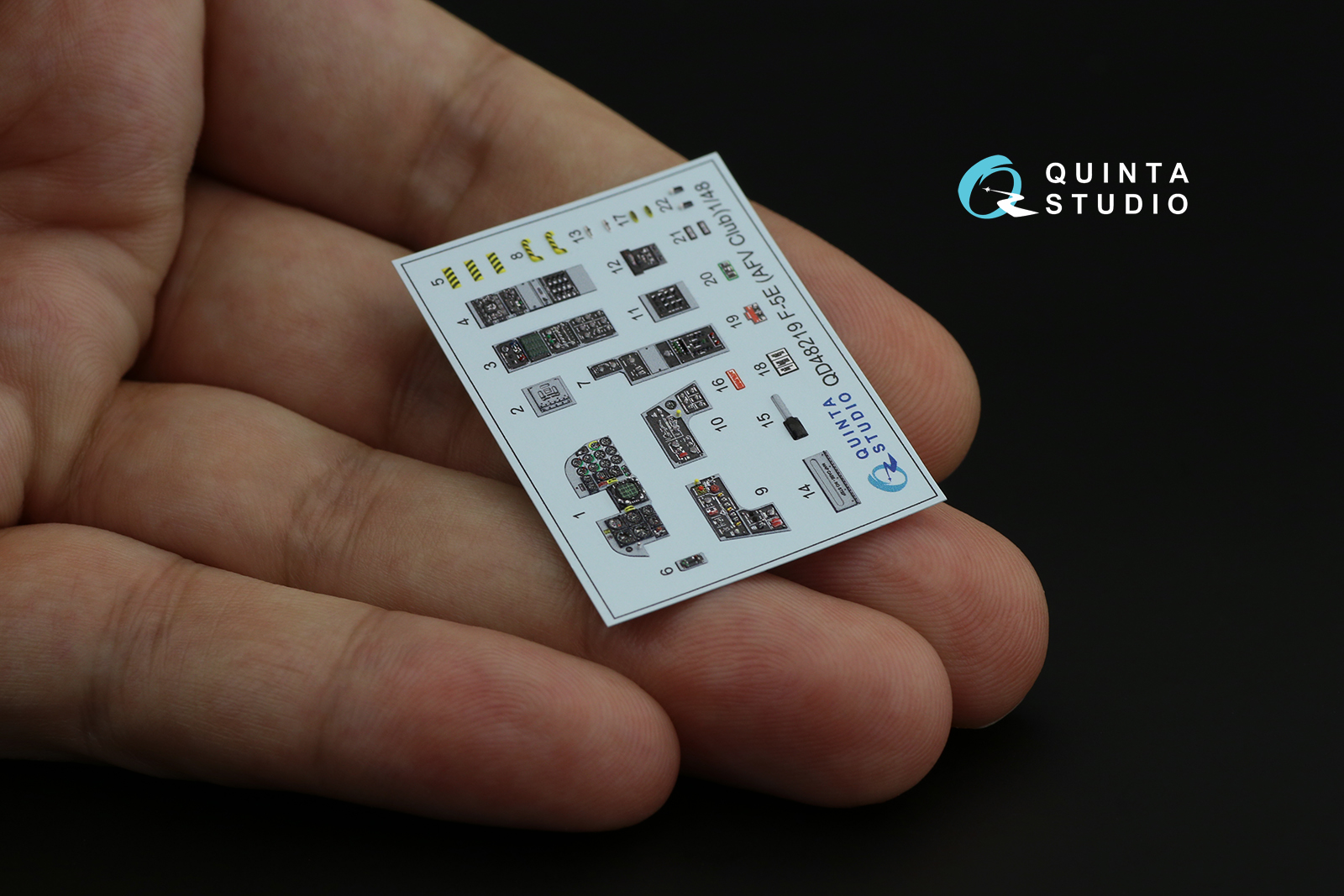 QD48219 3D Декаль интерьера кабины F-5E (AFV club)