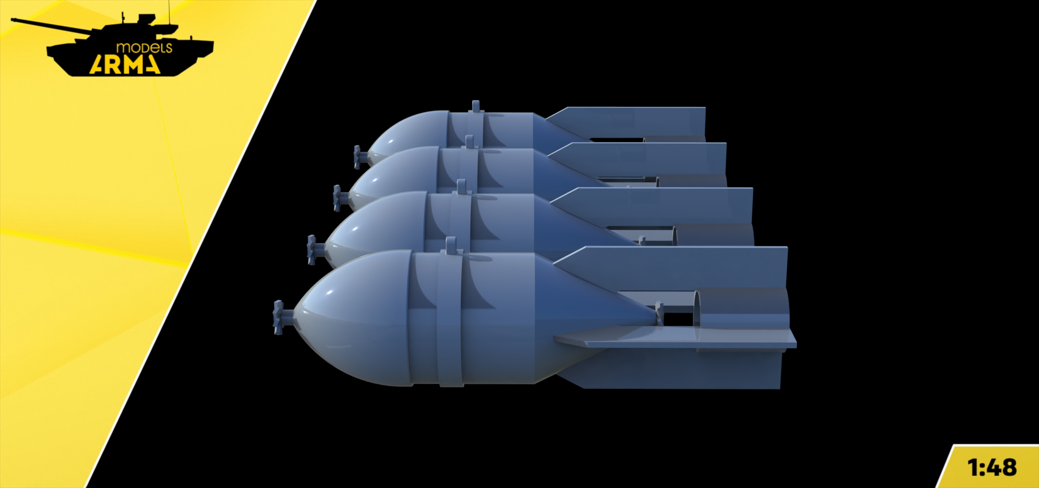 AM48319 Миниатюра ФАБ-100 СБ для Лагг-3 шт. Arma Models