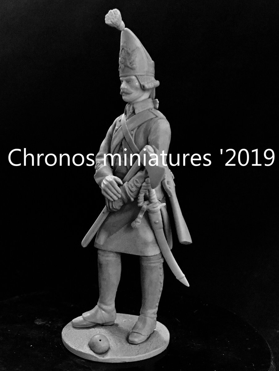 CHM-54186. Фрунтовой мастеровой гренадерских рот морских батальонов, Россия 1797-1802 гг. 54 мм. Материал - смола. Chronos Miniatures