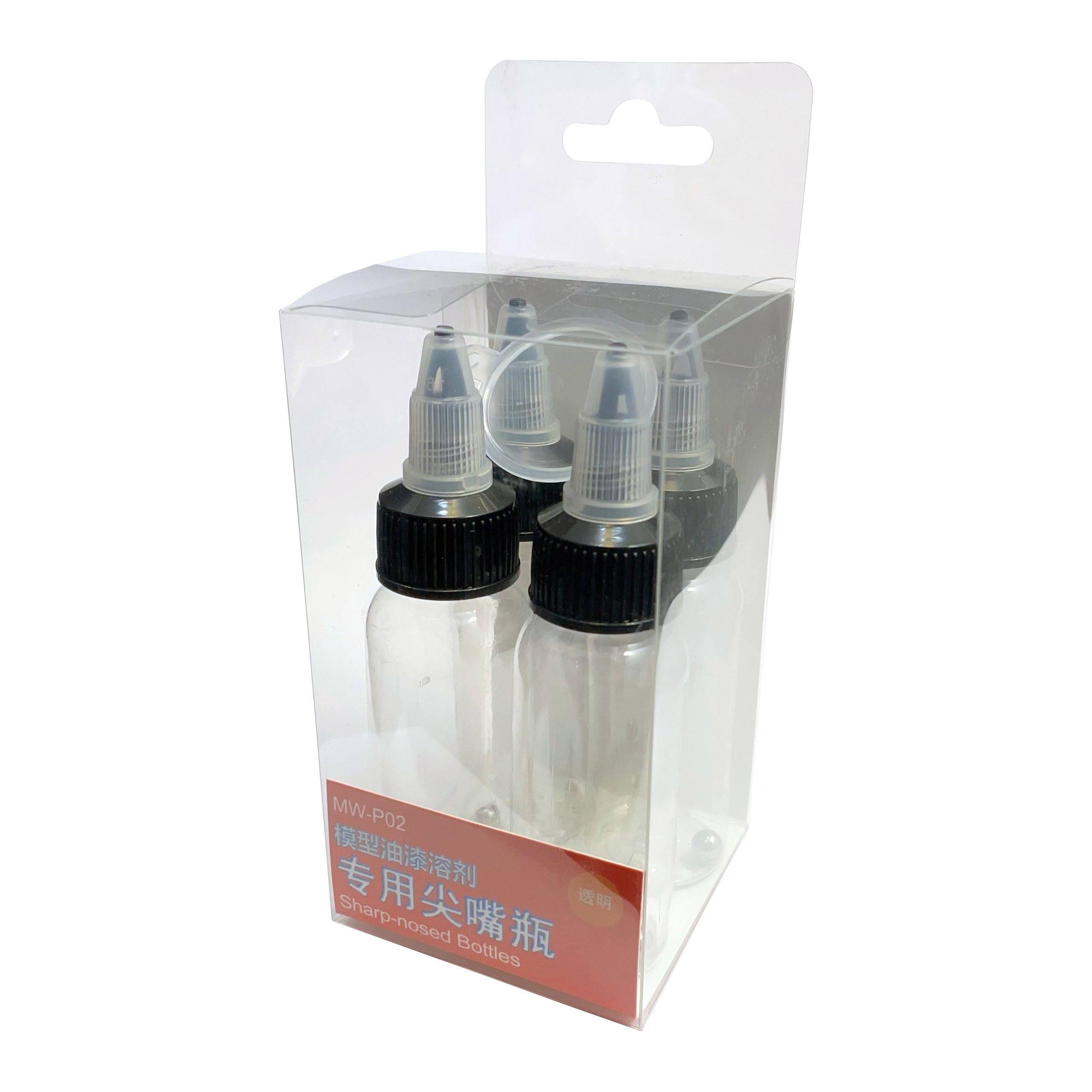 MW-P02 Емкость прозрачная со специальным наконечником, 30 мл для размешивания  краски