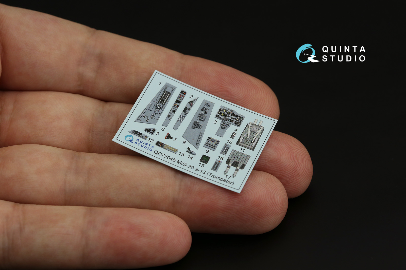 QD72045 3D Декаль интерьера МиГ-29 9-13 (Trumpeter)