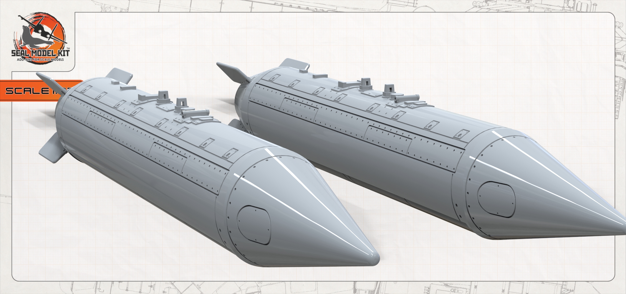 smk72072 КМГУ-2 2шт (Не для свободной продажи) Seal Model Kit