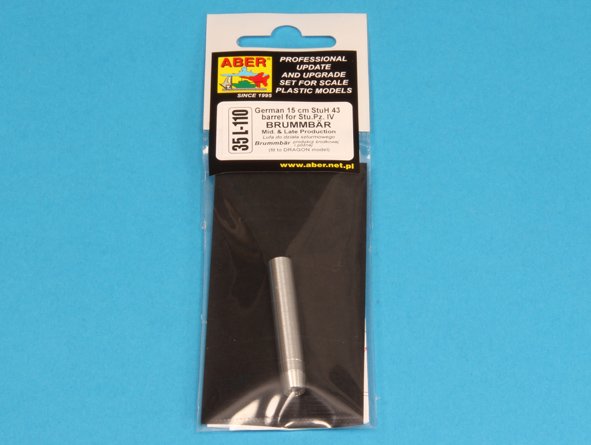 ABR-35-L-110  Дополнения для  German 15cm StuH 43 Barrel for Stu.Pz. IV BRUMBAR для Dragon 1/35 ABR-35-L-110  Дополнения для  German 15cm StuH 43 Barrel for Stu.Pz. IV BRUMBAR для Dragon 1/35
