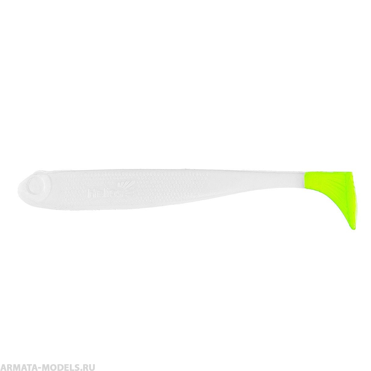 Виброхвост Jumbo 4,95"/12.5 см White & Green 5шт. (HS-7-016) Helios Виброхвост Jumbo 4,95"/12.5 см White & Green 5шт. (HS-7-016) Helios