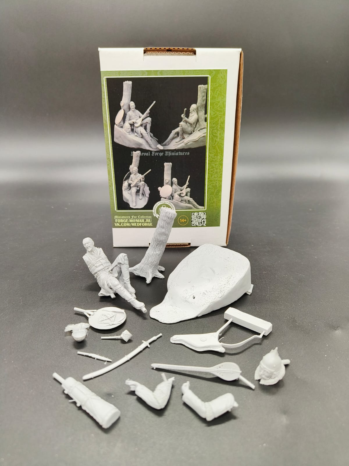 C-75-100 Монгольский воин в степи Music of the steppe Medieval Forge Miniatures