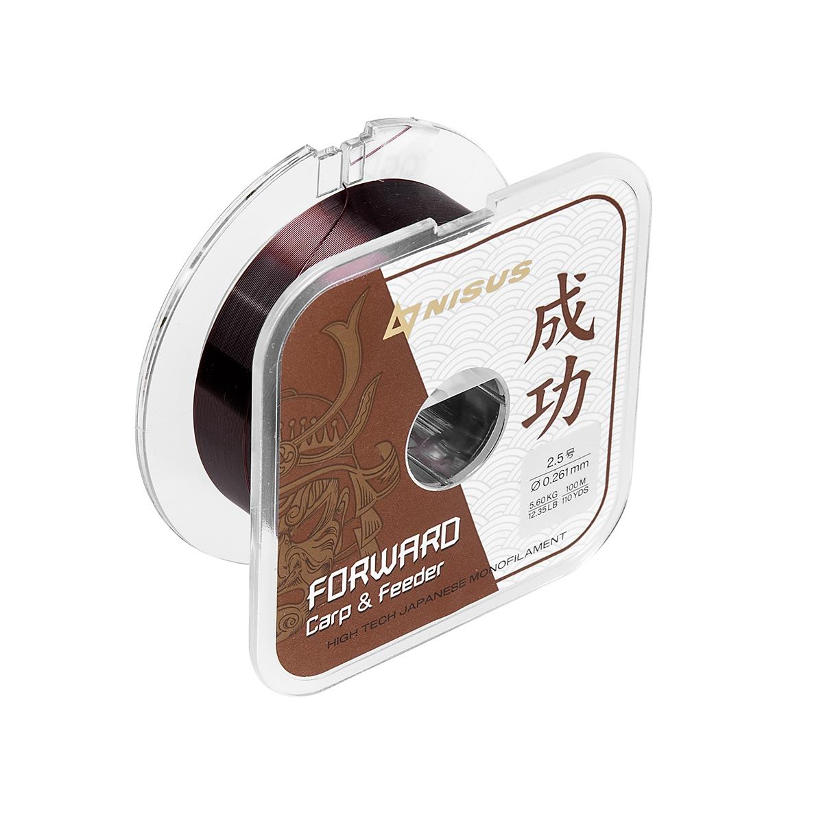 Леска FORWARD Carp & Feeder brown 0,261mm/100m Nylon (N-FСF-0261-100) Nisus( цена указана за упаковку, в количестве 10шт.)