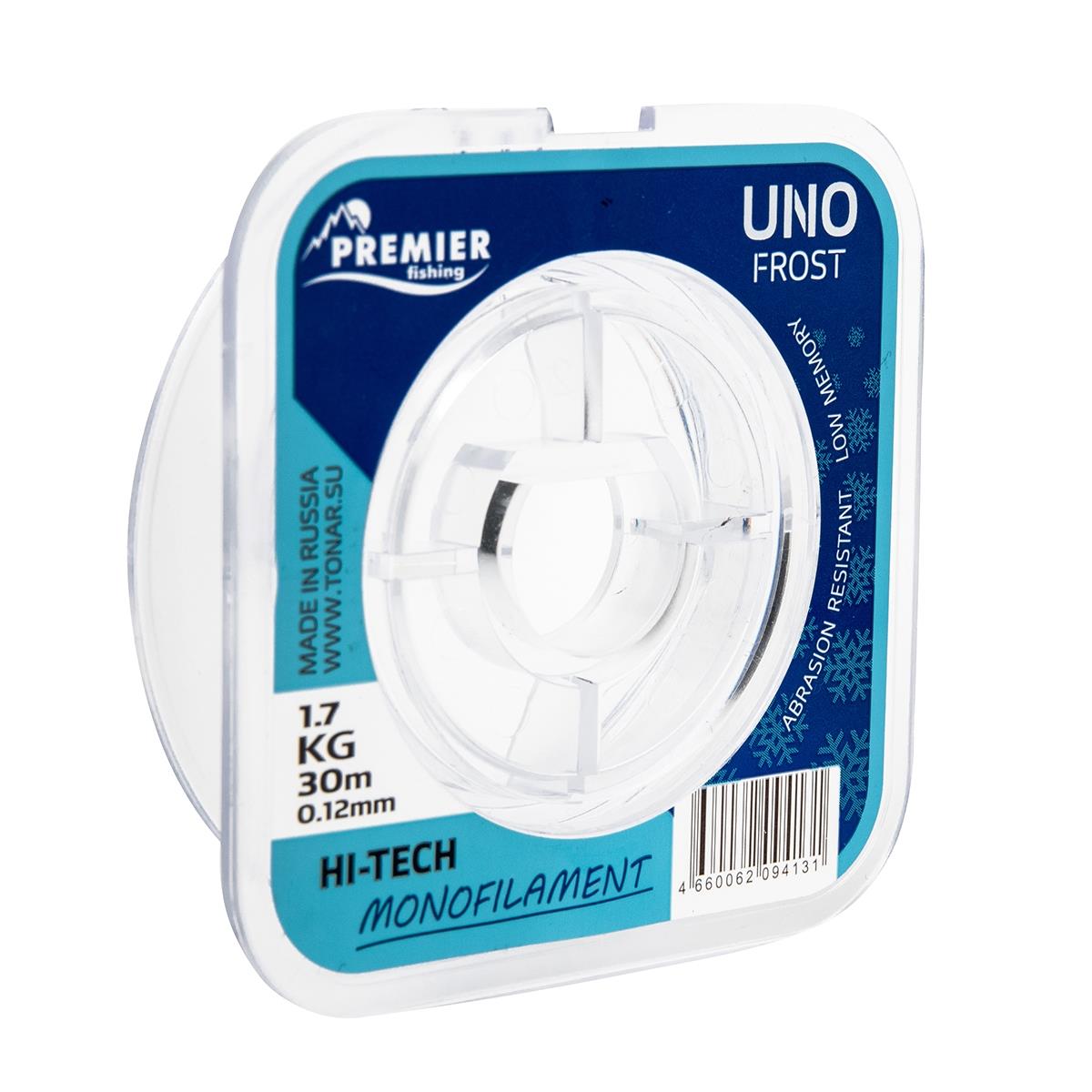 Леска UNO FROST 0,12mm/30m Clear Nylon PREMIER fishing (PR-UF-T-012-30)( цена указана за упаковку, в количестве 5шт.) Леска UNO FROST 0,12mm/30m Clear Nylon PREMIER fishing (PR-UF-T-012-30)( цена указана за упаковку, в количестве 5шт.)