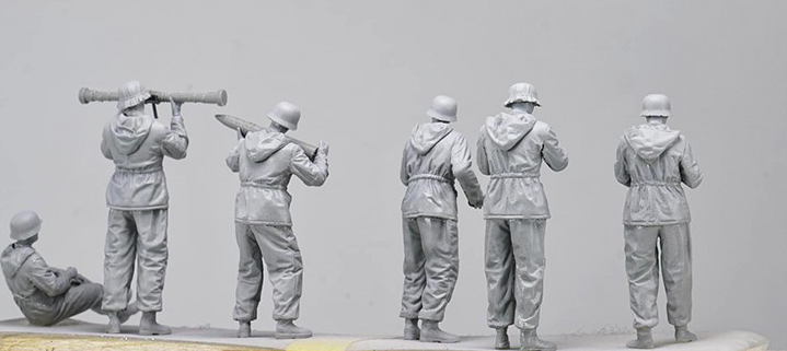 BT-013 Сборная модель German 88mm Gun Flak 36 w/ 6 Crew Members BORDER MODELS