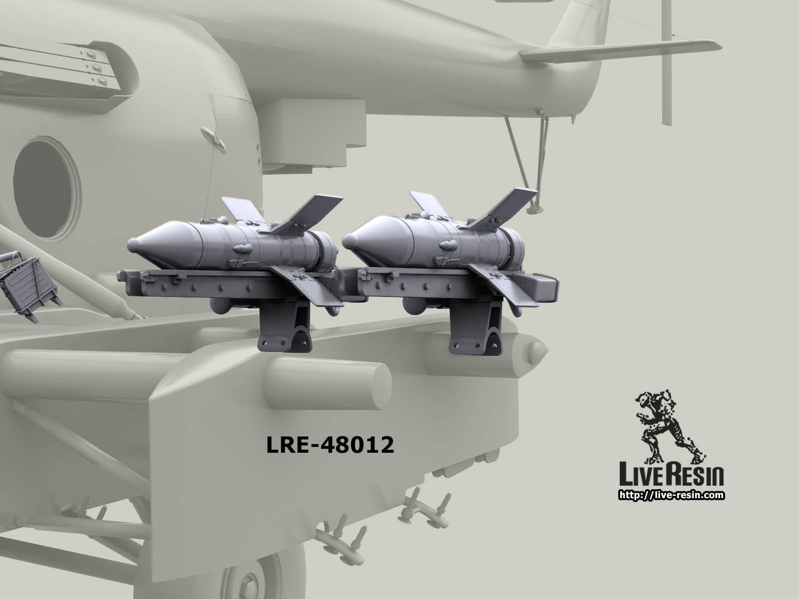 LRE48012 9М14/Малютка - противотанковый ракетный комплекс смонтированный на пилонах вертолета Ми-8