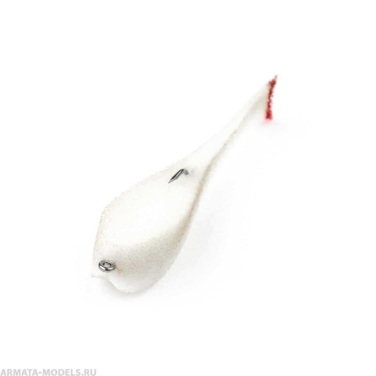 Рыбка поролоновая оснащенная на офсет.кр. 9 см бел 05 (HS-90-05) Helios