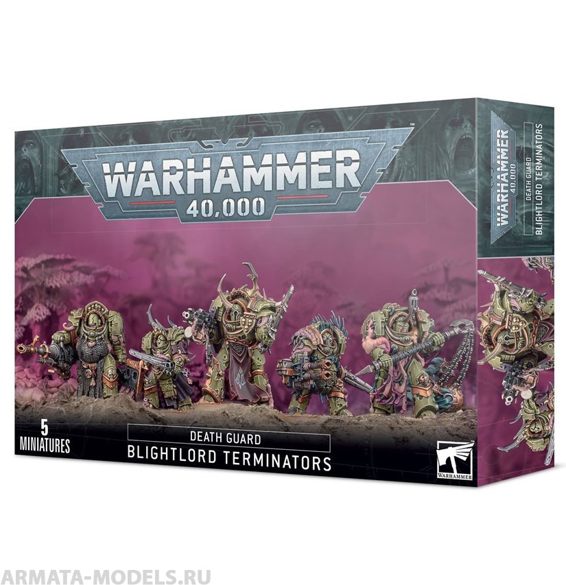 43-51GW Набор Гвардия Смерти. Терминаторы - Владыки Скверны (Death Guard Blightlord Terminators) 43-51GW Набор Гвардия Смерти. Терминаторы - Владыки Скверны (Death Guard Blightlord Terminators)