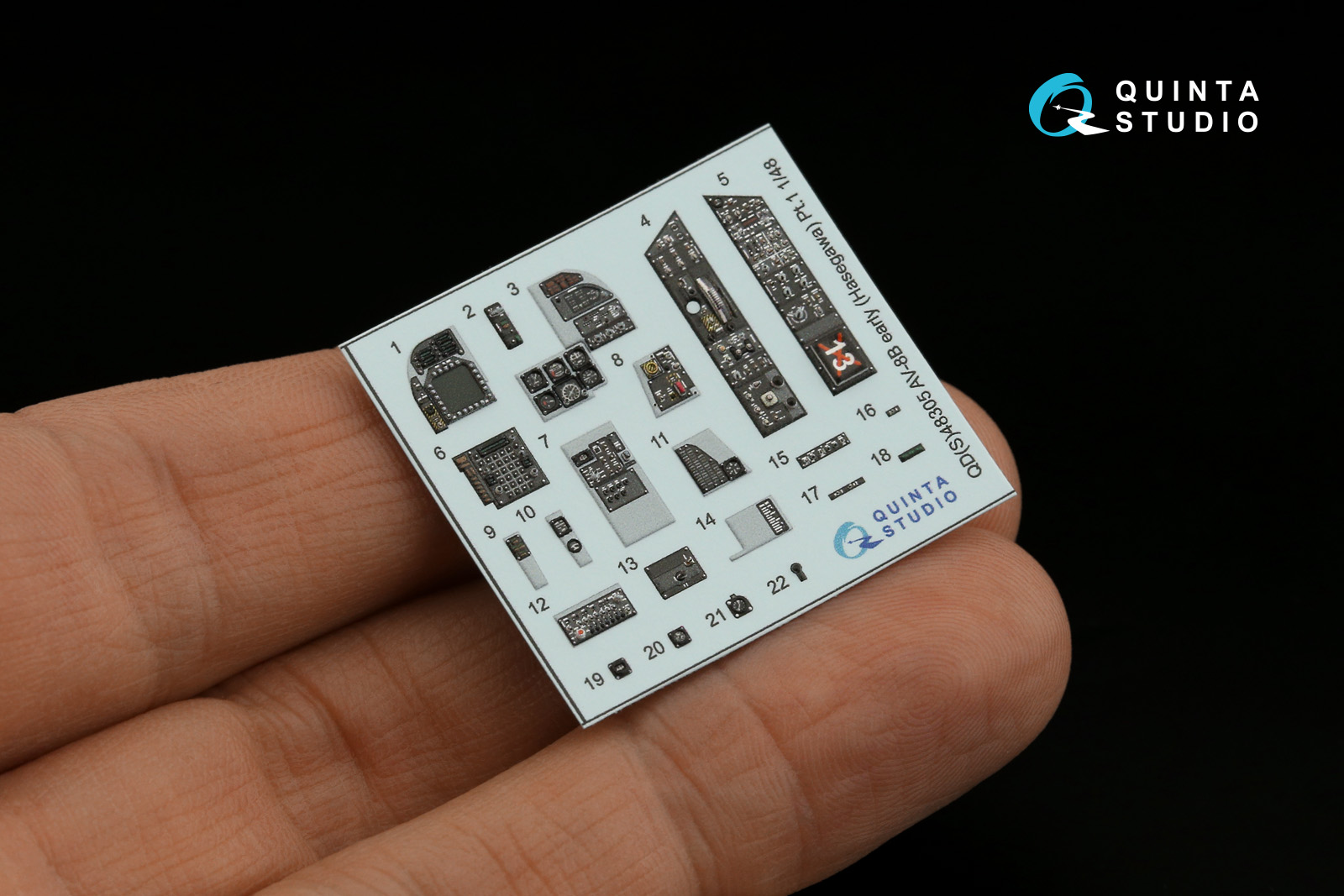 QDS-48305 3D Декаль интерьера кабины AV-8B Early (Hasegawa) (Малая версия)