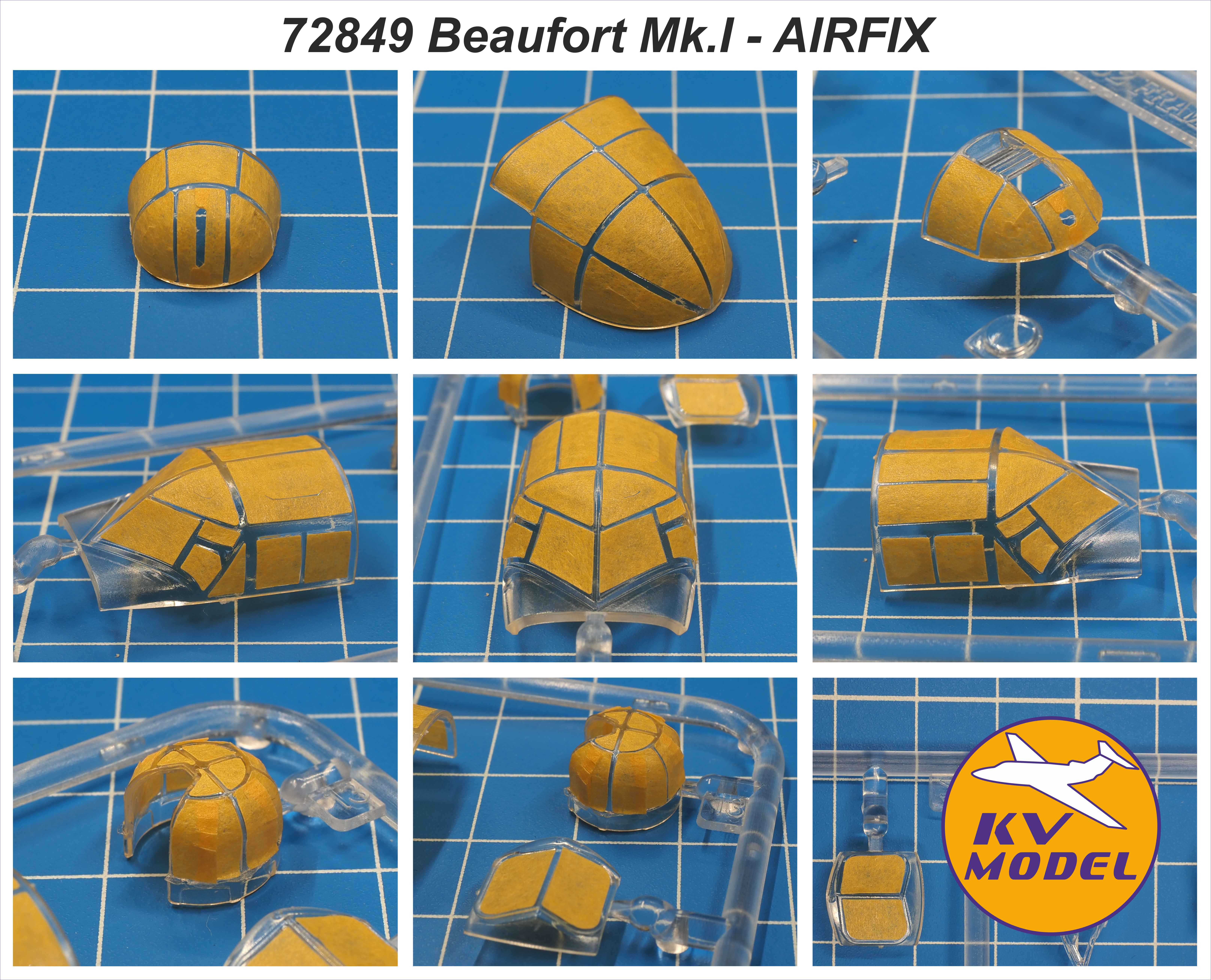 72849KV Окрасочная маска Bristol Beaufort Mk.I / Mk.IA (AIRFIX #A04021, #A04021A) + маски на колеса