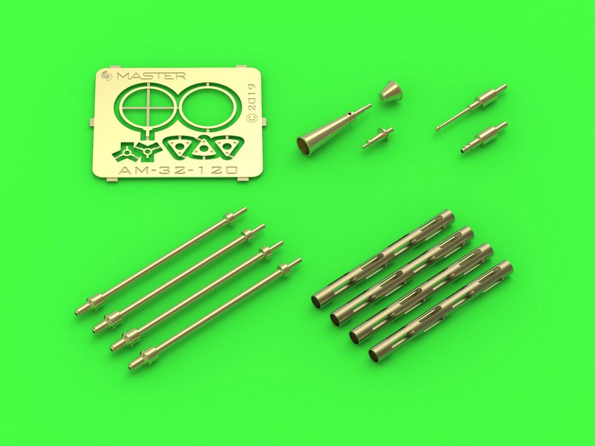 AM-32-120 PZL P.11c - набор деталей - wz. 33 ствола для пулемета, прицел и трубка Вентури (для модели IBG) AM-32-120 PZL P.11c - набор деталей - wz. 33 ствола для пулемета, прицел и трубка Вентури (для модели IBG)