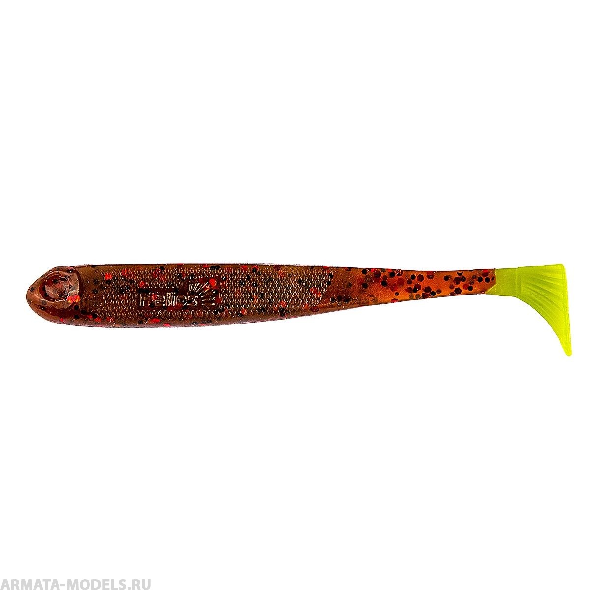 Виброхвост Jumbo 4,95"/12.5 см Rusty Gold & Lime 5шт. (HS-7-017) Helios Виброхвост Jumbo 4,95"/12.5 см Rusty Gold & Lime 5шт. (HS-7-017) Helios