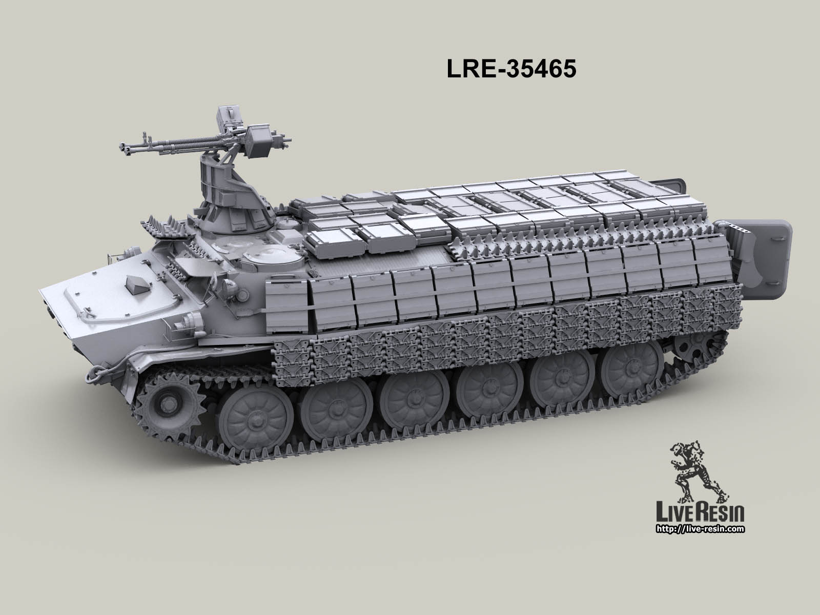 LRE35465 Конверсионный набор для МТ-ЛБ - катерная зенитная башня с установкой ДШКМ 2-УК-Т и навесная защита от дронов  (Не для свободной продажи)