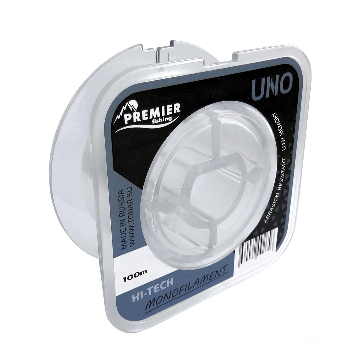 Леска UNO 0,60mm/100m Clear Nylon (PR-U-C-060-100) Premier Fishing( цена указана за упаковку, в количестве 5шт.)