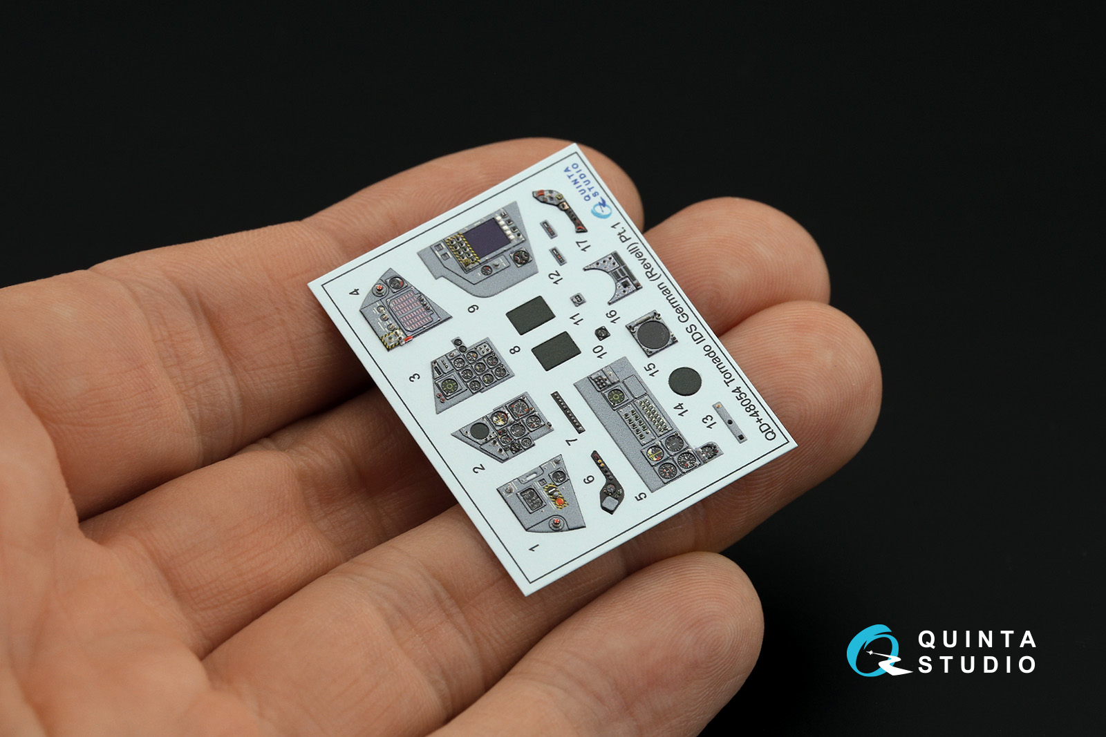QDS+48054 3D Декаль интерьера кабины Tornado IDS Germa (Revell) (малая версия) (с 3D-печатными деталями)