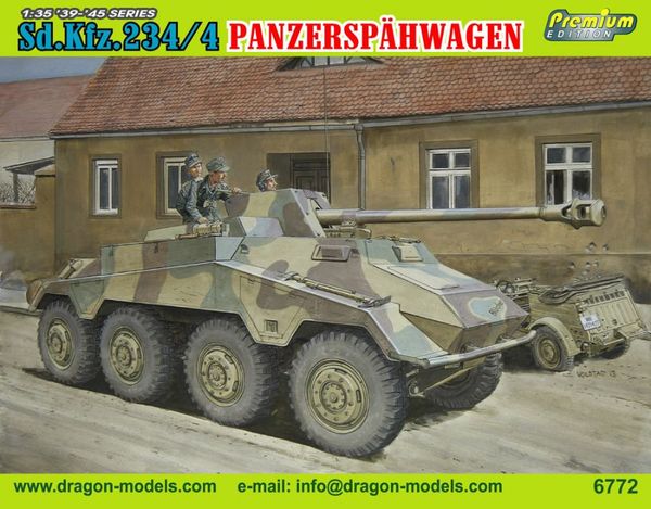 6772Д Сборная модель Sd.Kfz.234/4 PANZERSPAHWAGEN (PREMIUM EDITION) Dragon 6772Д Сборная модель Sd.Kfz.234/4 PANZERSPAHWAGEN (PREMIUM EDITION) Dragon