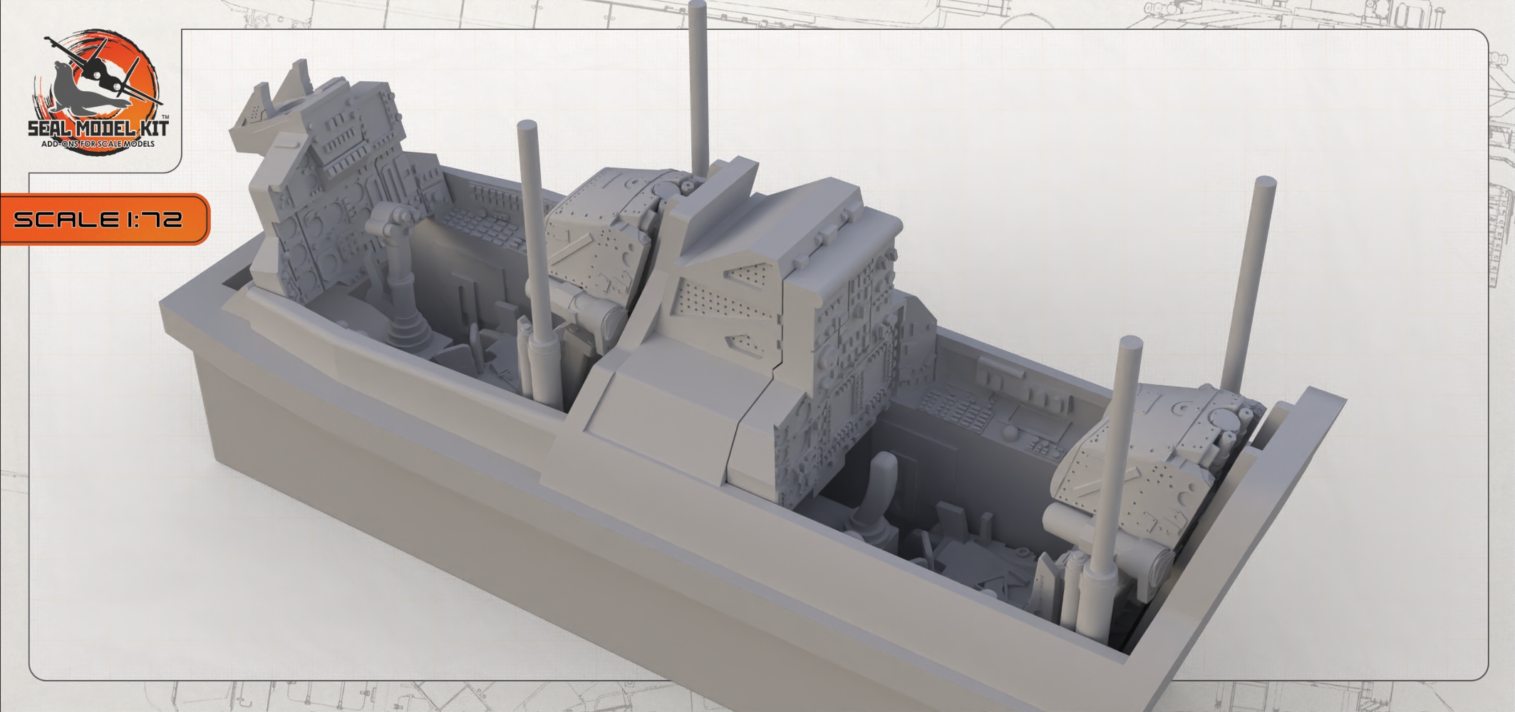 smk72055 Кабина для МИГ-31К