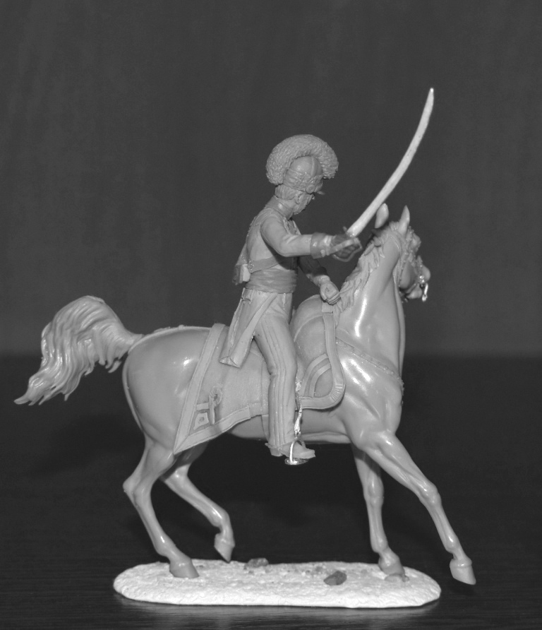 CHM-54334. Офицер драгунских полков, Дания 1812-15 гг. 54 мм. Материал - смола. Chronos Miniatures