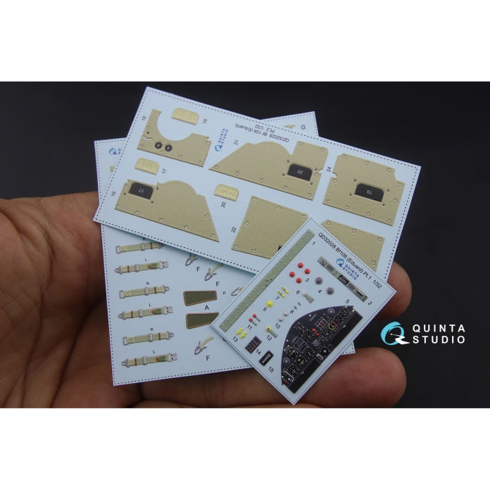 QD32028 3D Декаль интерьера кабины Bf 108 (для модели Eduard)