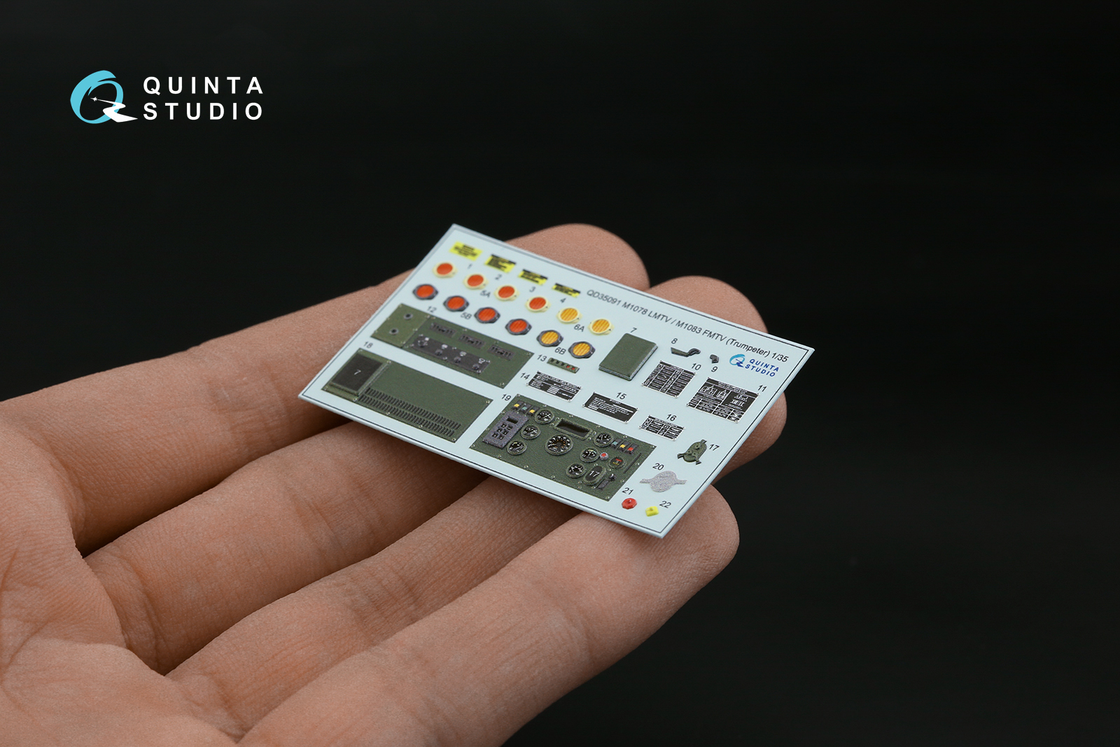 QD35091 3D Декаль интерьера кабины M1078 LMTV & M1083 FMTV (Trumpeter)