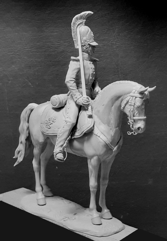 CHM-54301(M). Обер-офицер армейских драгунских полков, Россия 1812-14 гг. Материал - белый металл. Chronos Miniatures