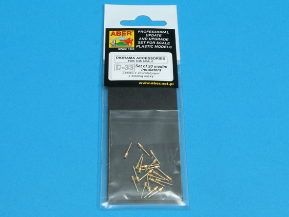 ABR-35-D-33  Дополнения для  Set of 20 medium  insulators для  1/35 ABR-35-D-33  Дополнения для  Set of 20 medium  insulators для  1/35