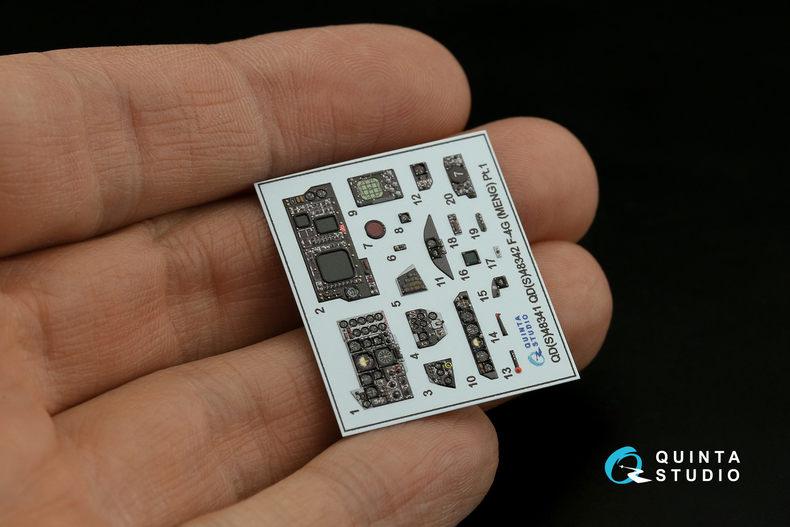QD+48342 3D Декаль интерьера кабины F-4G late (Meng) (с 3D-печатными деталями)