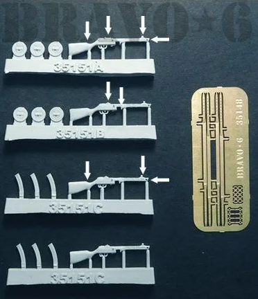 B6-35151 Миниатюра с фототравлением ППШ-41 Bravo6