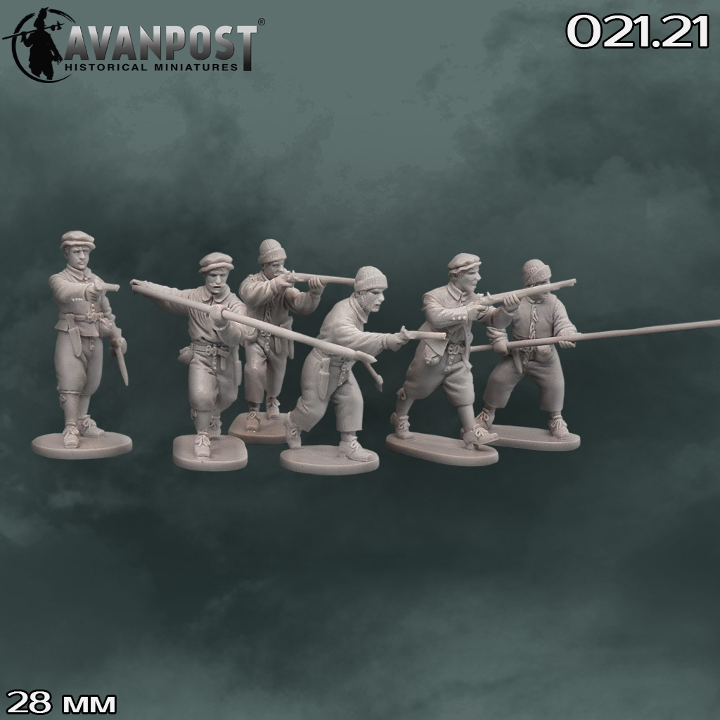 021.21АП Фигуры Абордажная команда, XVII в (набор 2) Аванпост