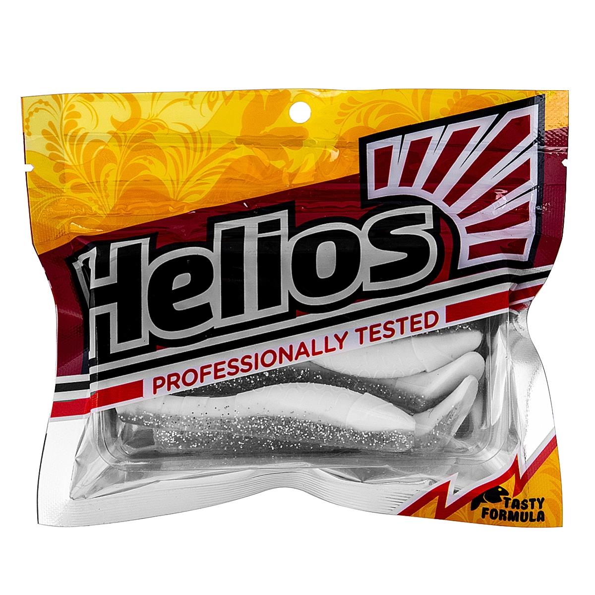 Виброхвост Chubby 3,55"/9 см White & Sparkles 5шт. (HS-4-002) Helios Виброхвост Chubby 3,55"/9 см White & Sparkles 5шт. (HS-4-002) Helios