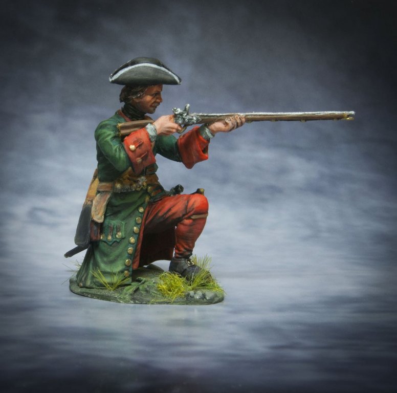 CHM-54074(M). Русский фузилер пехотных полков, 1708-10 гг. 54 mm. Материал - белый металл. Chronos Miniatures