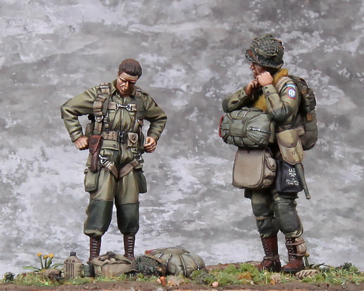 3637SOGA 1 Lieutenant  and U.S. Army Airborne. D-Days.1944. SOGA Miniatures