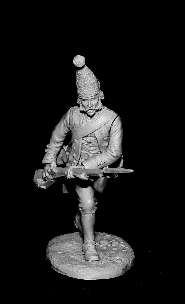 CHM-54128(M). Рядовой гренадерских полков в Итальянском походе Суворова, Россия 1799 г. 54 мм. Материал - белый металл. Chronos Miniatures