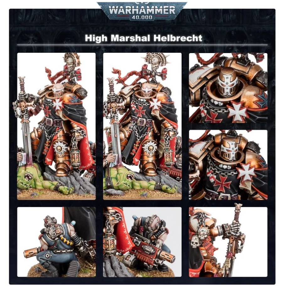55-41GW Набор Черные Храмовники. Верховный Маршал Хелбрехт (Black Templars High Marshal Helbrecht) 55-41GW Набор Черные Храмовники. Верховный Маршал Хелбрехт (Black Templars High Marshal Helbrecht)