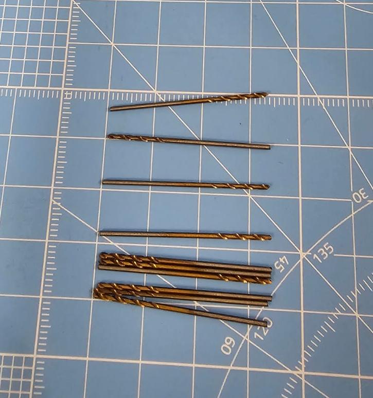 42667J Мини-сверло, HSS M35, титановое покрытие, d 0,9 мм, 10 шт.