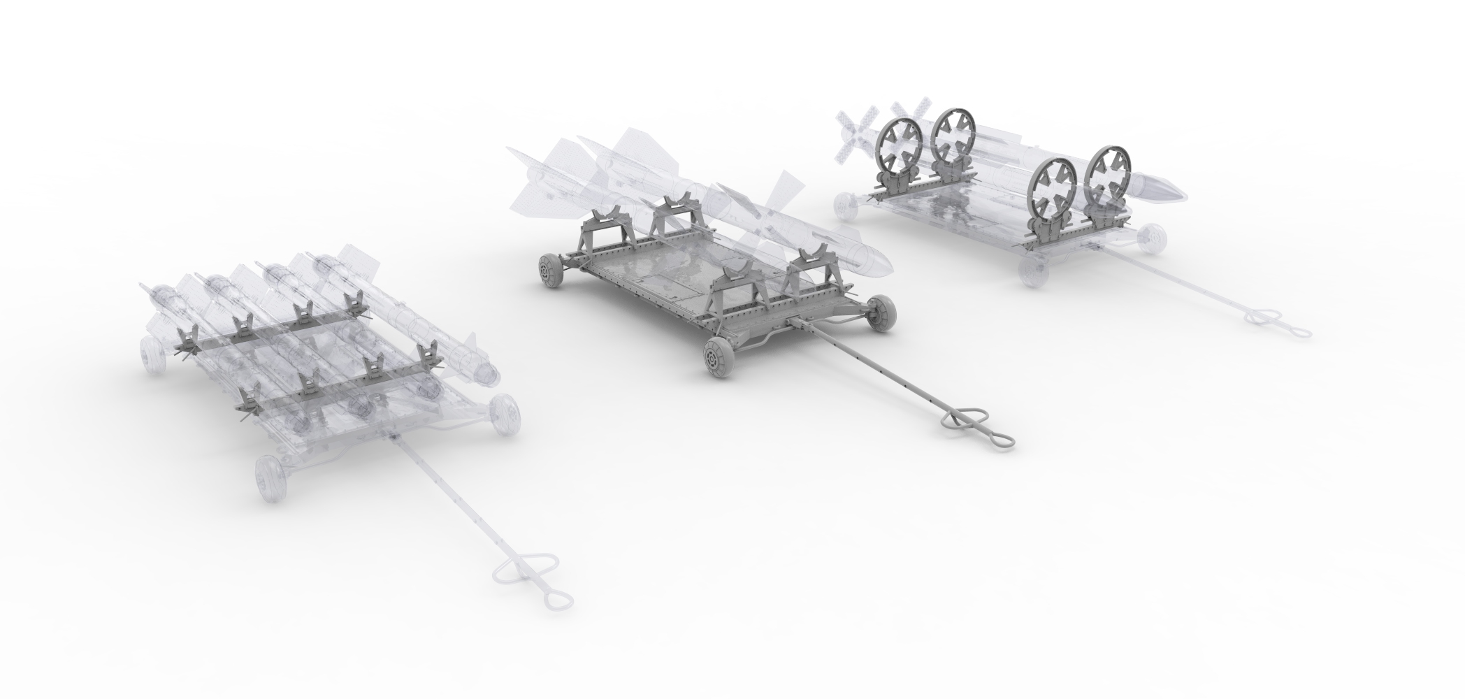 48527-1TMP Миниатюра УНИВЕРСАЛЬНАЯ ТРАНСПОРТНАЯ ТЕЛЕЖКА Temp Models