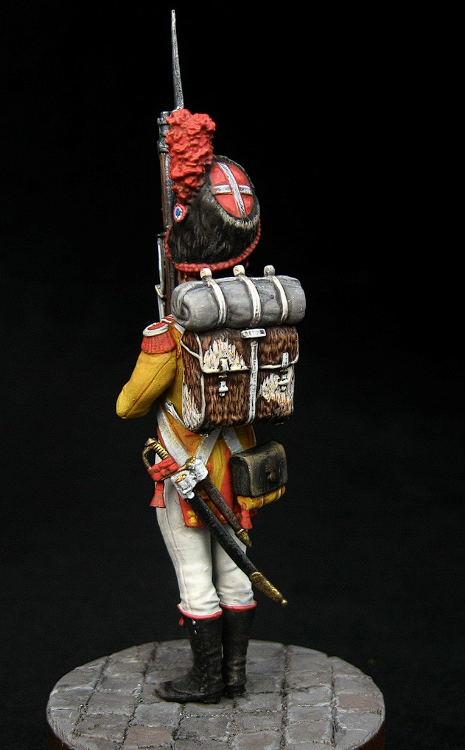 CHM-54105. Карабинер батальона Невшатель, 1810-12 гг. 54 мм. Материал –  смола. Chronos Miniatures